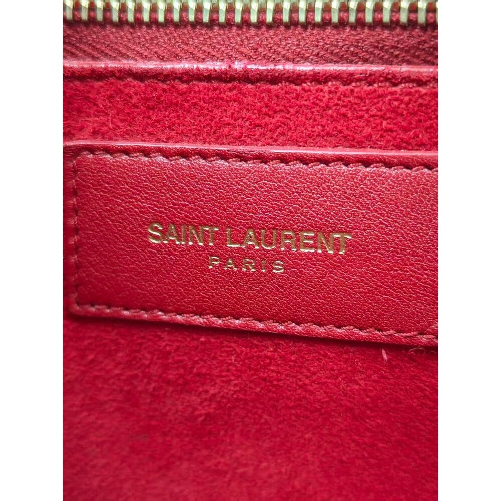 Pre-owned Yves Saint Laurent Calfskin Small Sac de Jour Handbag Red - Picture 7 of 16